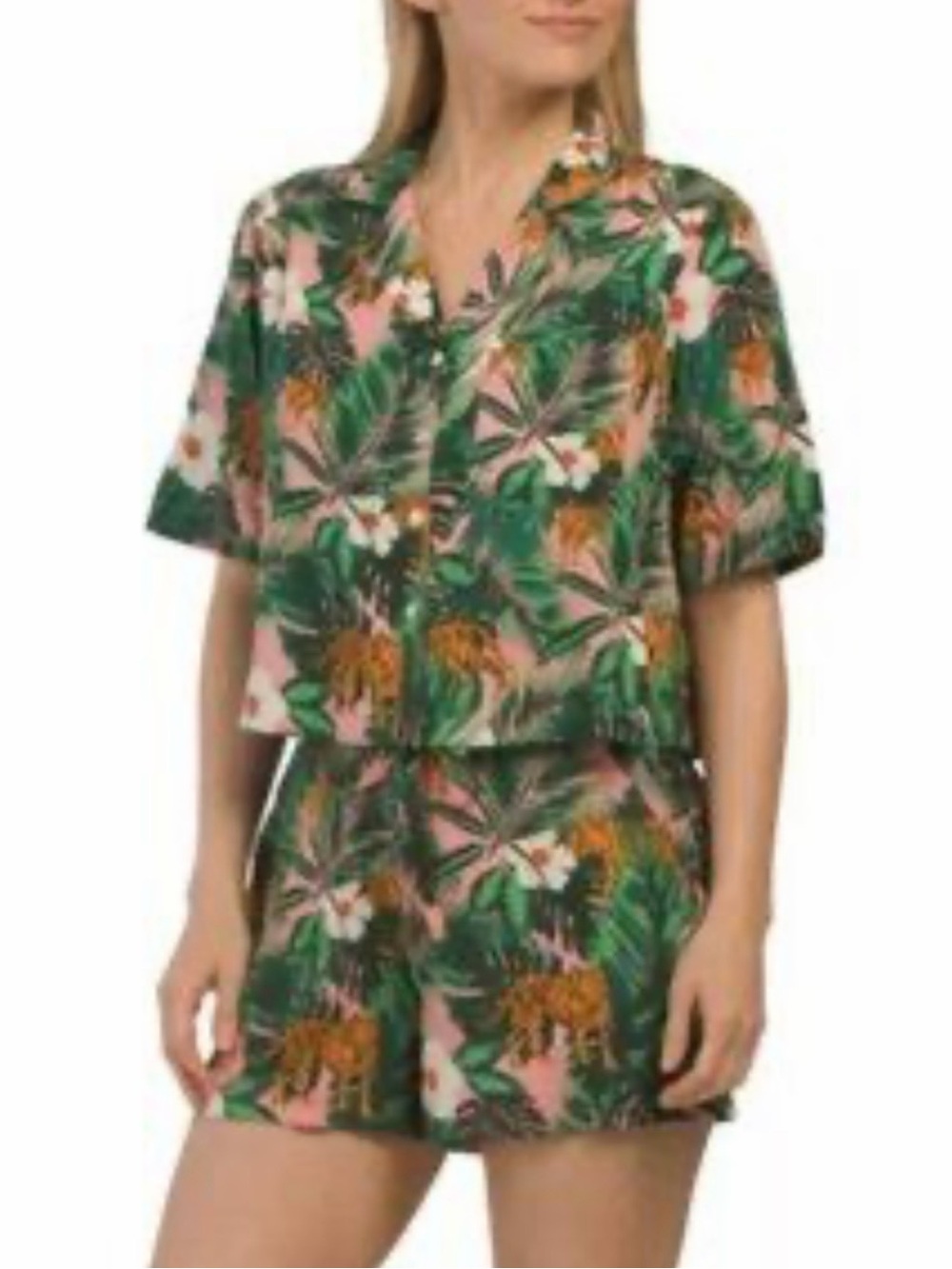 Cynthia Rowley Tropical Sleepwear Matching Set